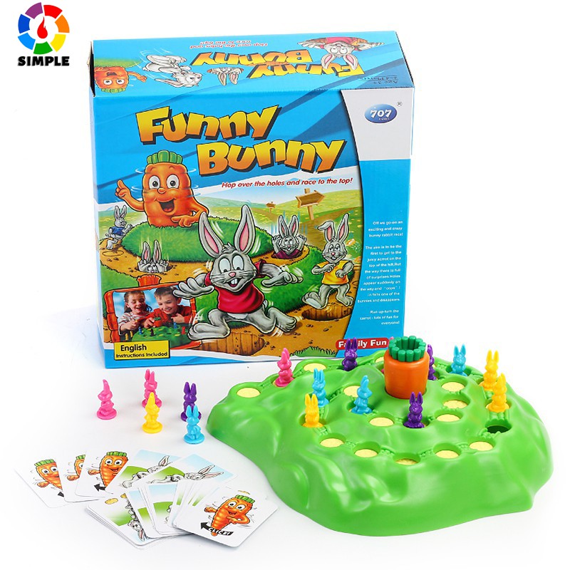 Rabbit Cross Country Bộ đồ chơi lắp ghép hình thỏ/cà rốt vui nhộn dành cho trẻ em
