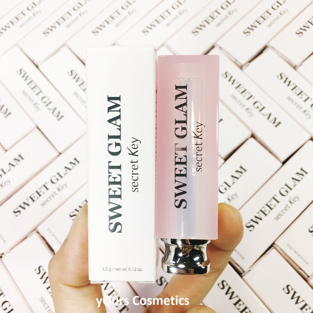 [Đại Lý Chính Thức] Son Dưỡng Sweet Glam Tint Glow Secret Key Màu Hồng Baby - Son Dưỡng Sweet Glam Secret Key Hồng Phấn