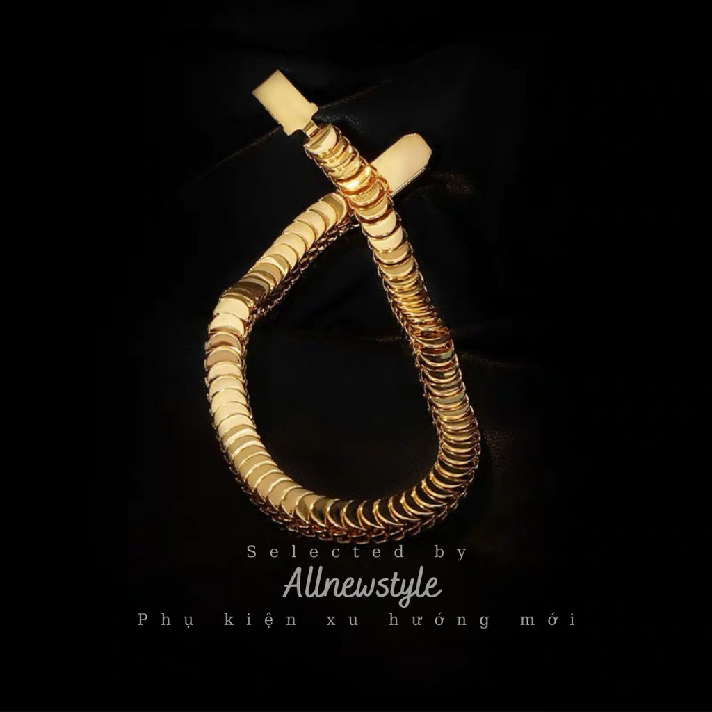 Vòng tay thép chuỗi xếp mạnh mẽ có khóa đóng Allnewstyle