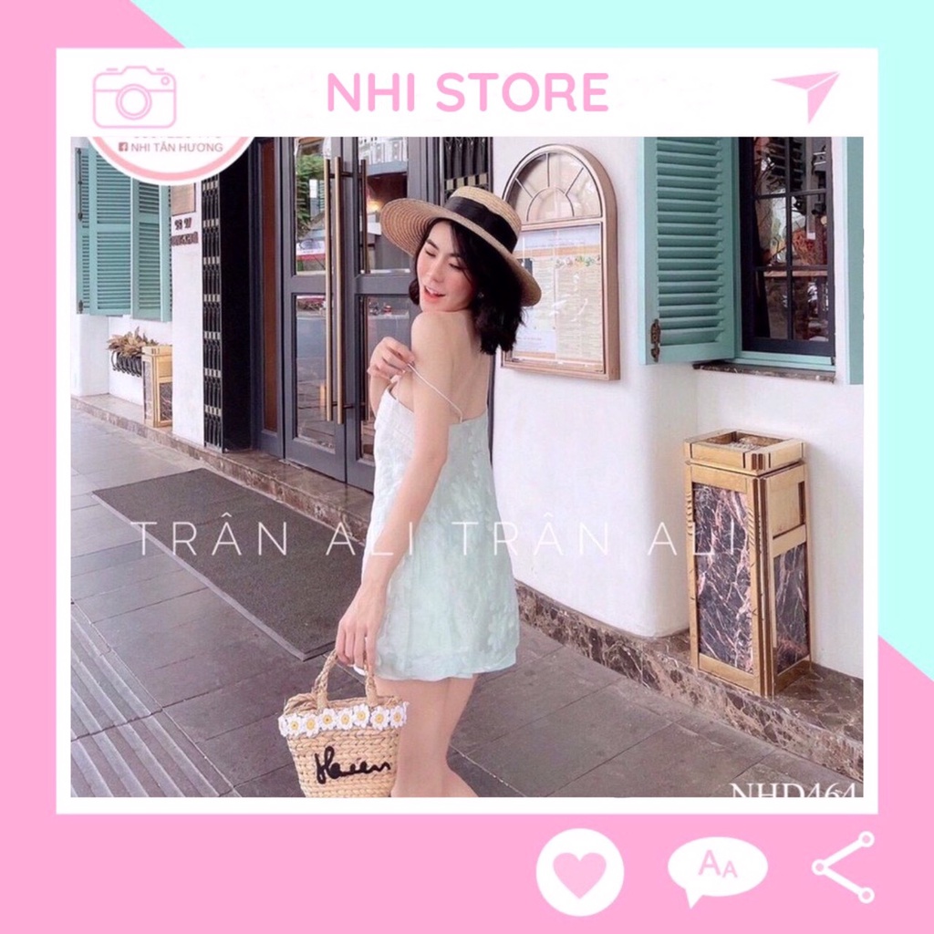 Set Bộ Kiểu Nhistore - Set Short Hai Dây Nẹp Ngực Xếp Ly Quần Lưng Thun Cao Freesize Dưới 57Kg