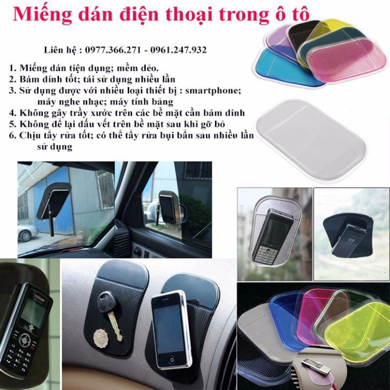 HDF Miếng dán chống trượt, để đồ trang trí trên ô tô - màu ngẫu nhiên 25 B842