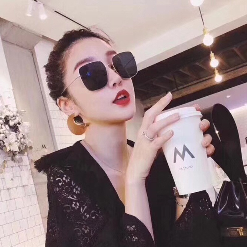 Kính mát nữ thời trang cao cấp mắt vuông chống tia UV phong cách Hàn Quốc đẹp ABICA 009