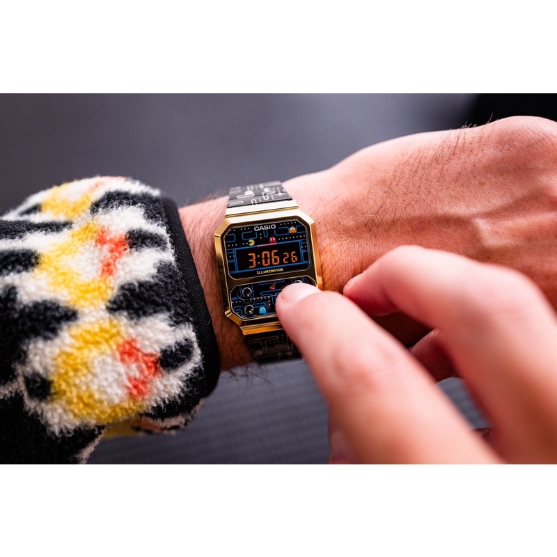 Đồng hồ nam casio vintage x pacman new season cực hiếm new fullbox chính hãng