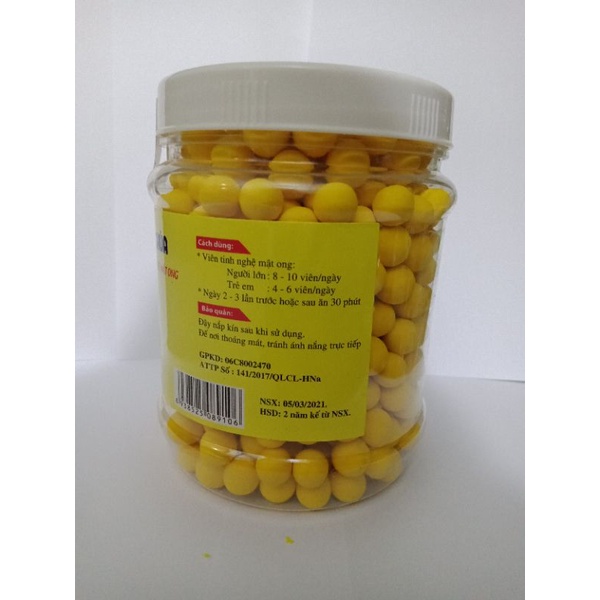 500gram viên nghệ sữa ong chúa có giấy chứng nhận ATTP