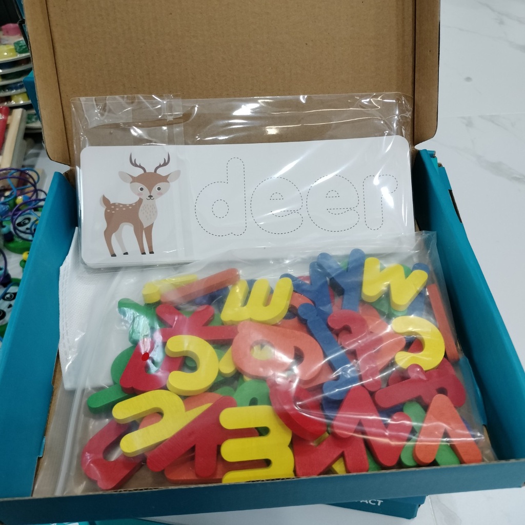 Bộ Trò Chơi Đánh Vần  Spelling Game Xếp Chữ Theo Hình Bằng Tiếng Anh Cho Bé