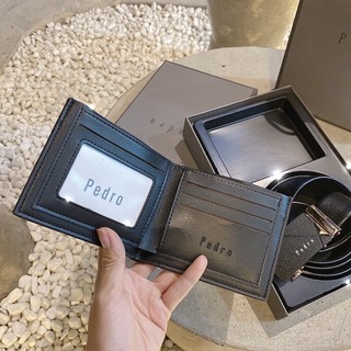 Combo nịt / thắt lưng ví nam 2in1 Fullbox - ảnh thật