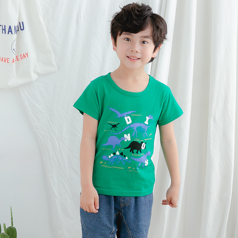 Áo Thun Tay Ngắn In Hình Hoạt Hình Thời Trang Hè 2021 Cho Bé