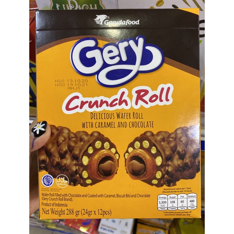 Bánh Gery crunch roll 288g