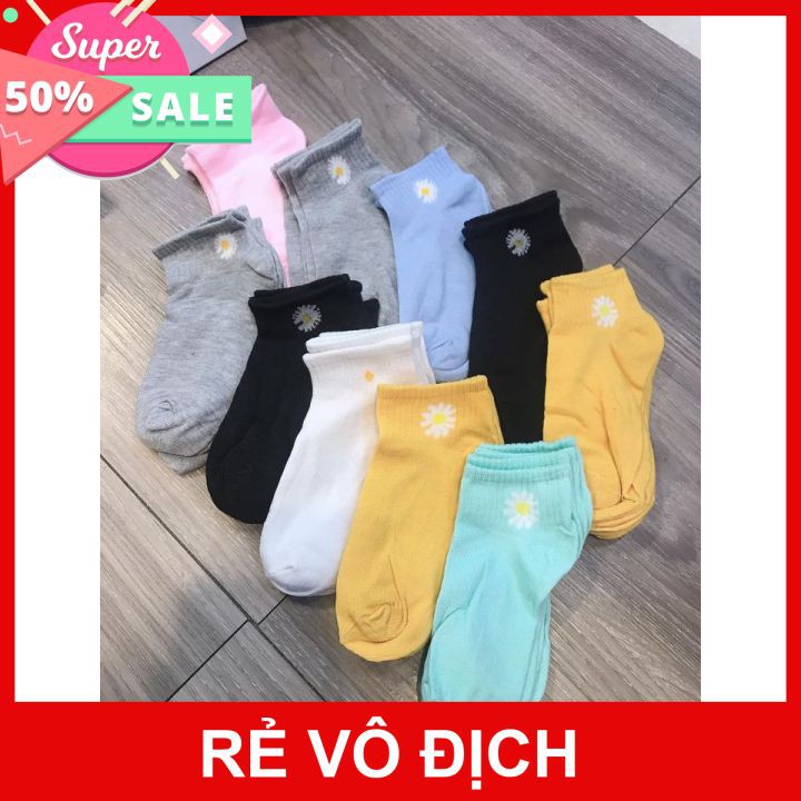 Sét 10 Tất hoa cúc siêu xinh ( sẵn hàng)