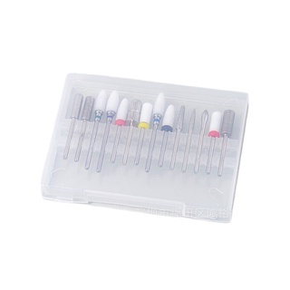 Hộp đầu mài móng nail, đựng đầu mài