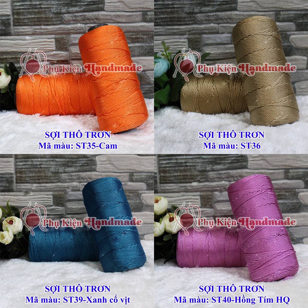 Sợi Thô Trơn (Màu 26-50)-25k/cuộn~ 200gram