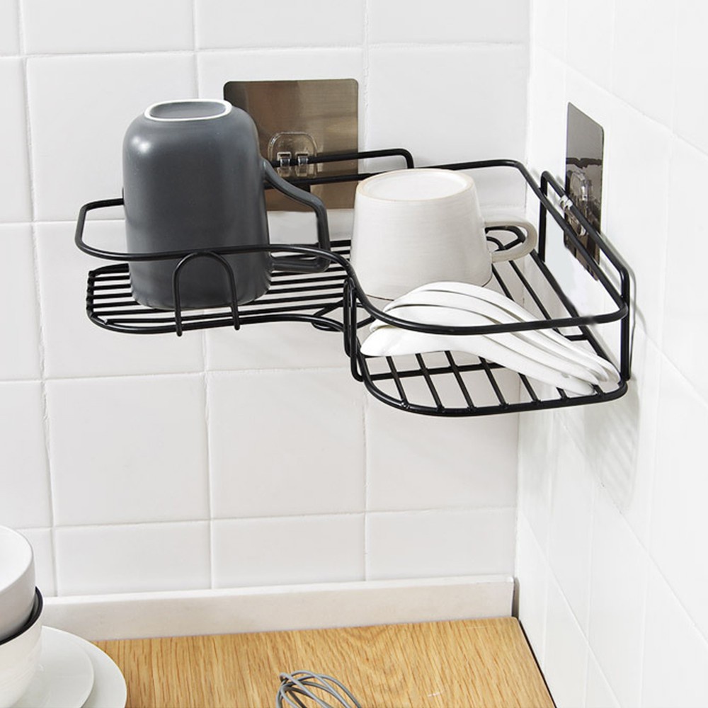Kệ Góc Dán Tường Nhà Tắm,Treo Tường Để Đồ ,chịu lực, Siêu Chắc, không gỉ sét