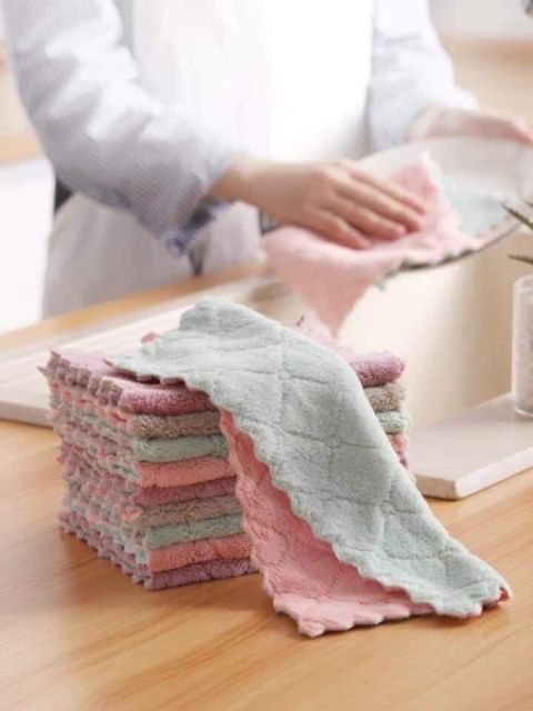 Sét 10 khăn lau đa năng loại rẻ hình chữ nhật