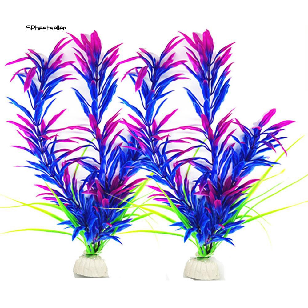 Cây cỏ nhân tạo bằng nhựa trang trí bể cá