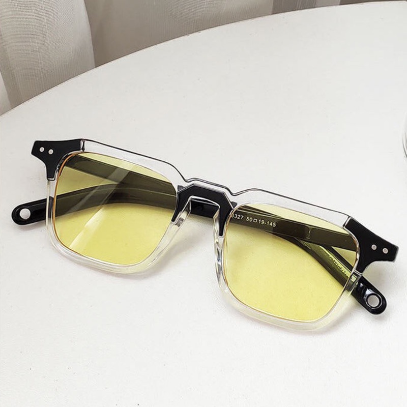 Kính mát vuông nhỏ chống nắng phong cách vintage Hàn Quốc cho cặp đôi 199006