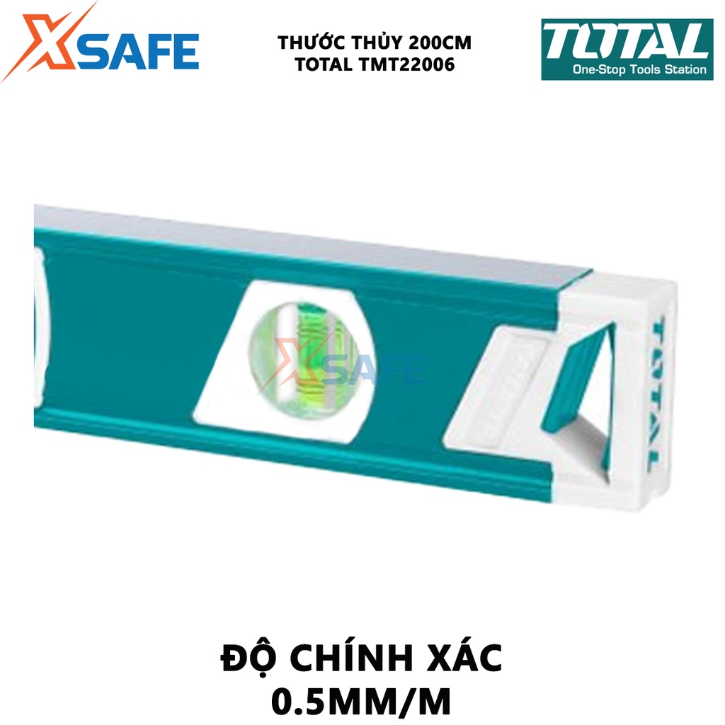 Thước thủy TOTAL TMT22006 Thước nivo độ chính xác cao, nhỏ gọn, dùng đo góc nghiêng, độ nghiêng, độ dốc, cân bằng