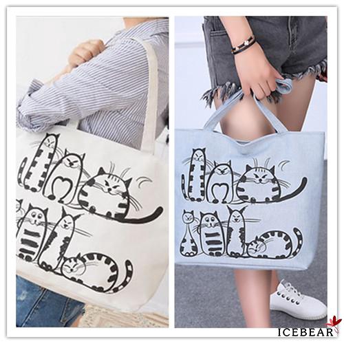 ✸ღ✸Women Canvas Casual Handbag Shoulder Bag Cotton Lady Messenger Bag Heavy Duty