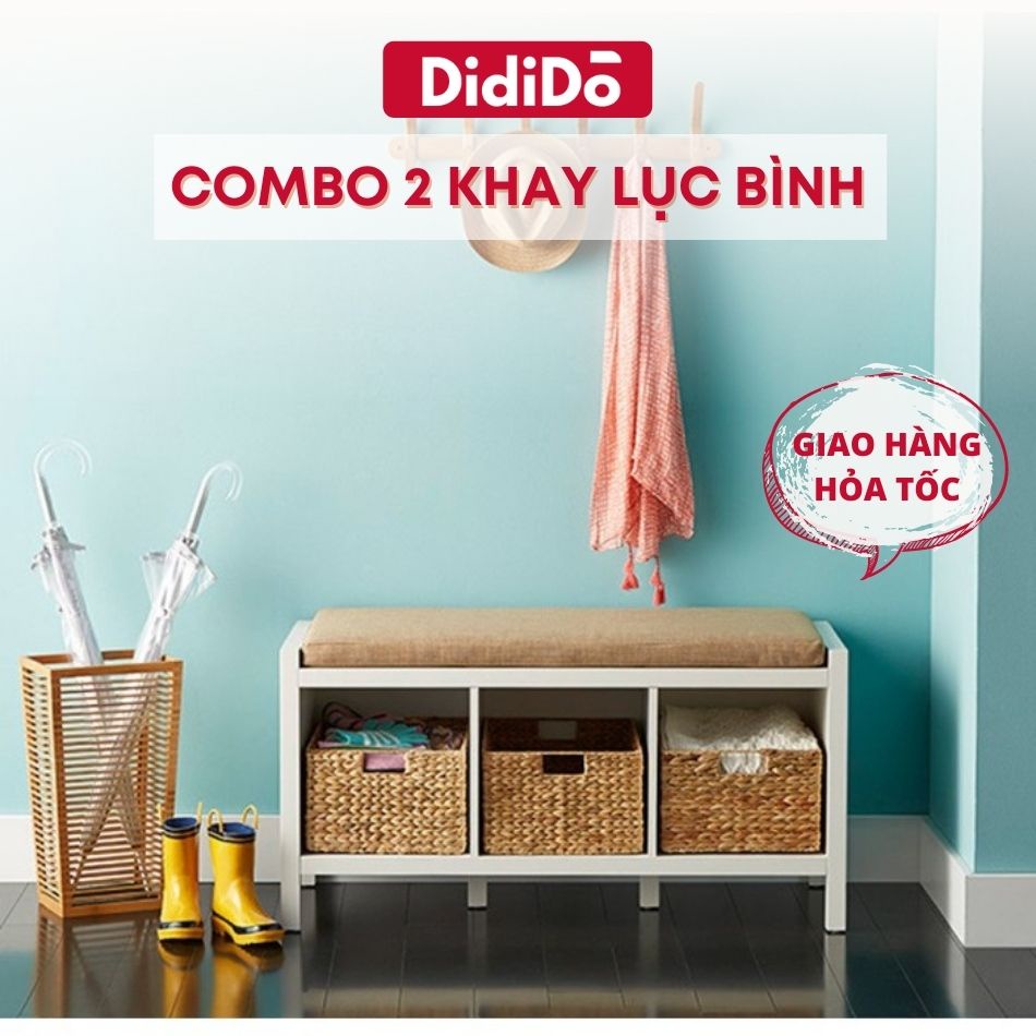 Combo 2 khay đựng đồ lục bình không kèm vải lót