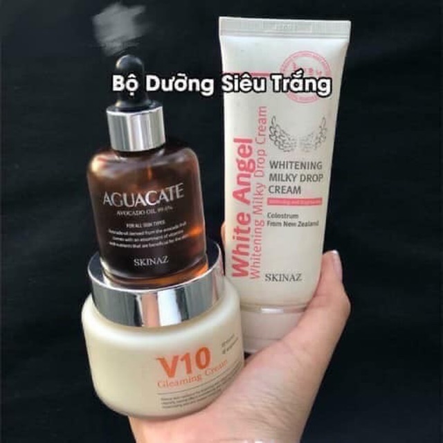 Combo dưỡng trắng da skinaz