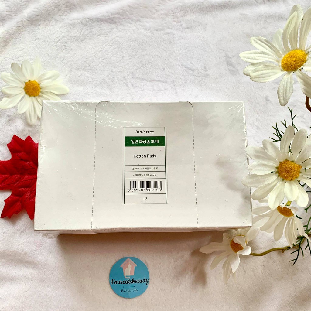 Bông Tẩy Trang Innisfree Eco Beauty Tool Cotton Pads 80 Miếng