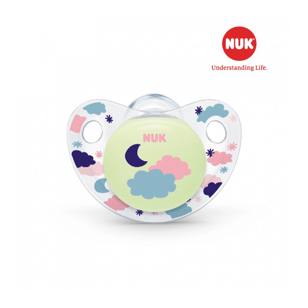 Bộ 2 Ti Giả NUK Silicone Classic 0-6m Và 6-18mm mẫu bé gái