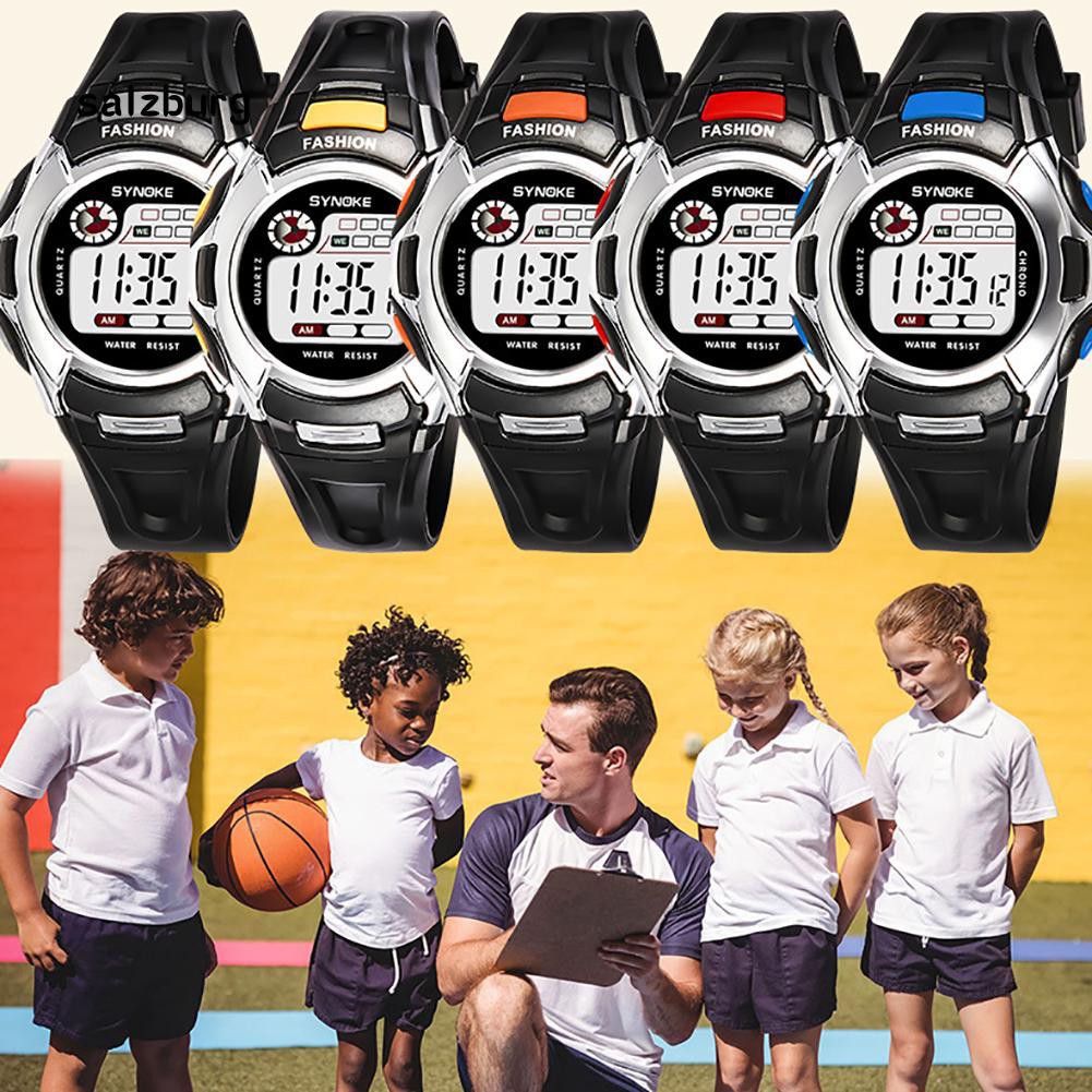 Đồng hồ điện tử chống sốc kiểu dáng thể thao cho trẻ em | BigBuy360 - bigbuy360.vn