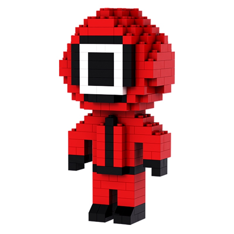 Đồ chơi lắp ráp mini dạng khối hình Squid Game trang trí/ giáo dục cho bé