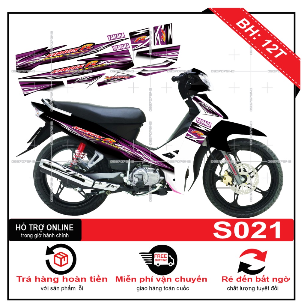 Tem rời sirius R S021 -- SHIN DECAL 2