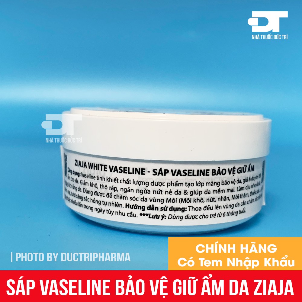 [CHÍNH HÃNG] SÁP VASELINE BẢO VỆ GIỮ ẨM- ZIAJA WHITE VASELINE 30ML