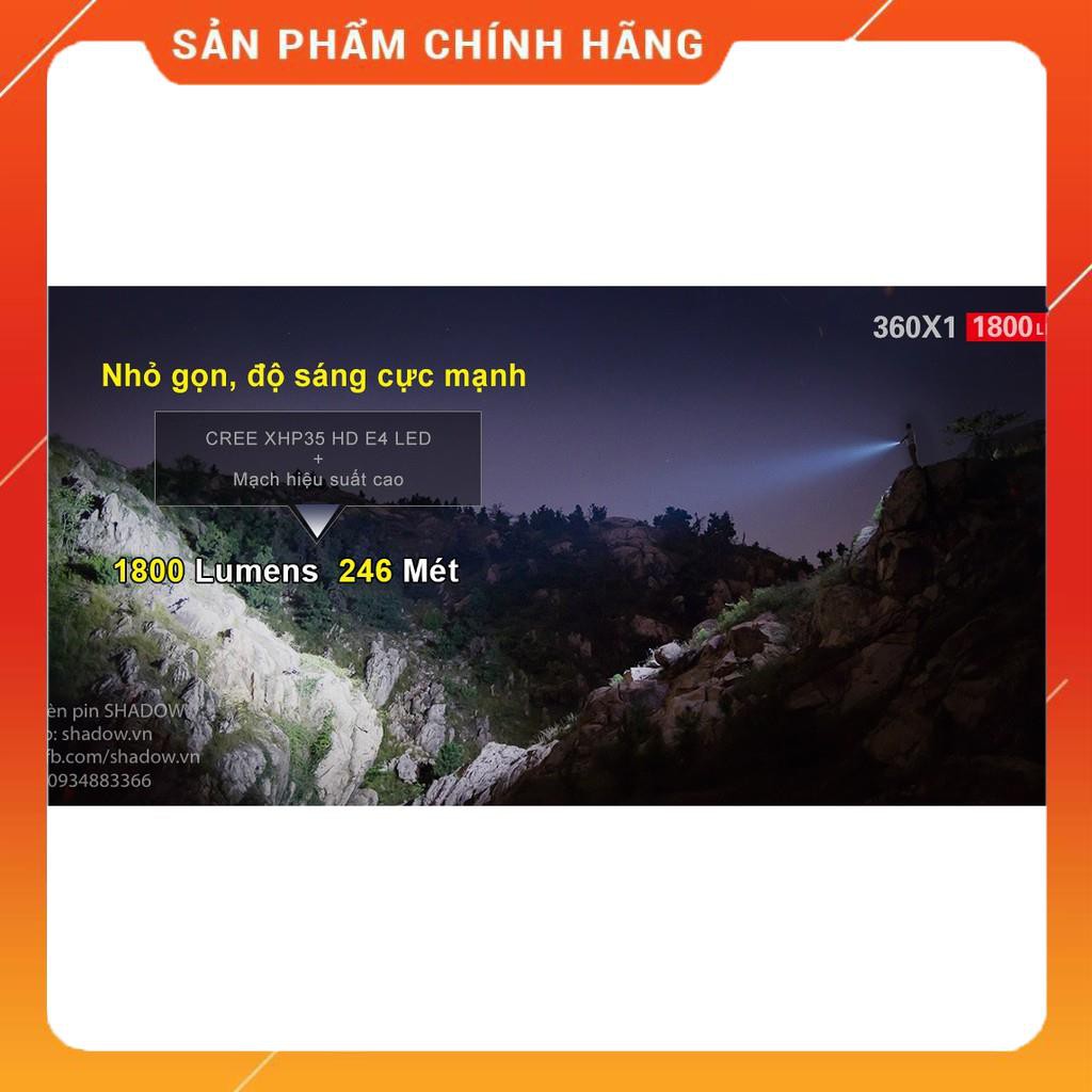 [BH 5 NĂM] [HÀNG CHÍNH HÃNG] Đèn pin KLARUS 360X1 - Độ sáng 1800ml chiếu xa 243m