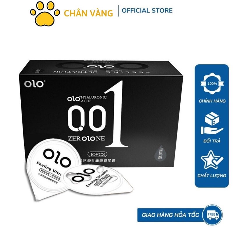 Bao cao su OLO đen nội địa Trung siêu mỏng 0.01mm nhiều gel hỗ trợ tốt cho các bạn bị khô
