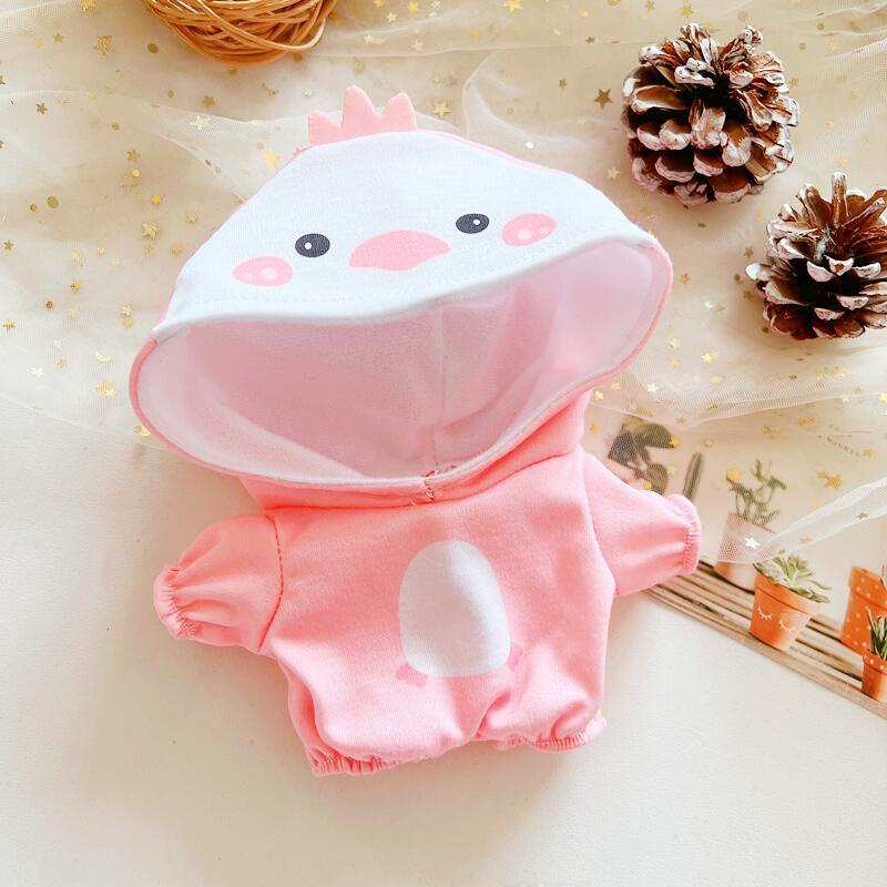 Bộ Áo Liền Quần Vải Cotton 20cm Thiết Kế Dễ Thương Cho Búp Bê