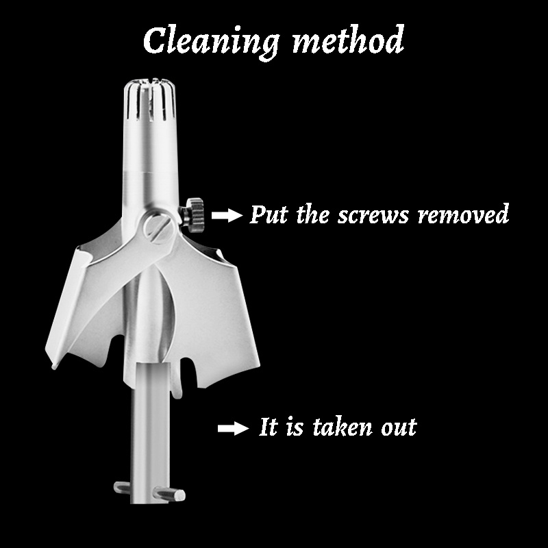 Dụng Cụ Tỉa Lông Mũi Thủ Công Bằng Thép Không Gỉ Có Thể Giặt Sạch Dành Cho Nam