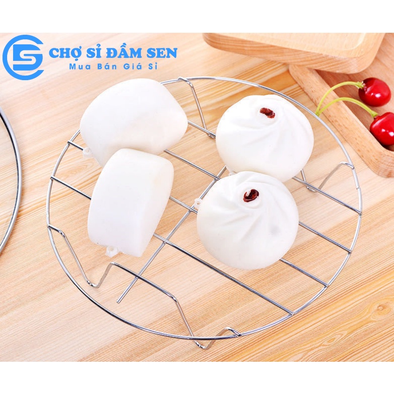 Giá Hấp Inox tiện dụng. Rack nướng bánh hình tròn, giá lót nồi cách nhiệt G396-GiaHap-Inox