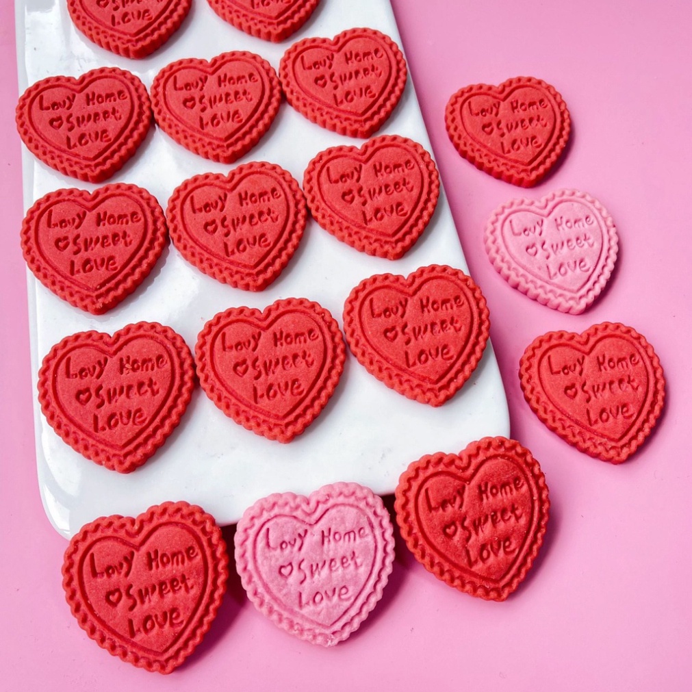 bánh kẹo trang trí bánh kem [FREESHIP❤️] kẹo quy hình tim gói 180g
