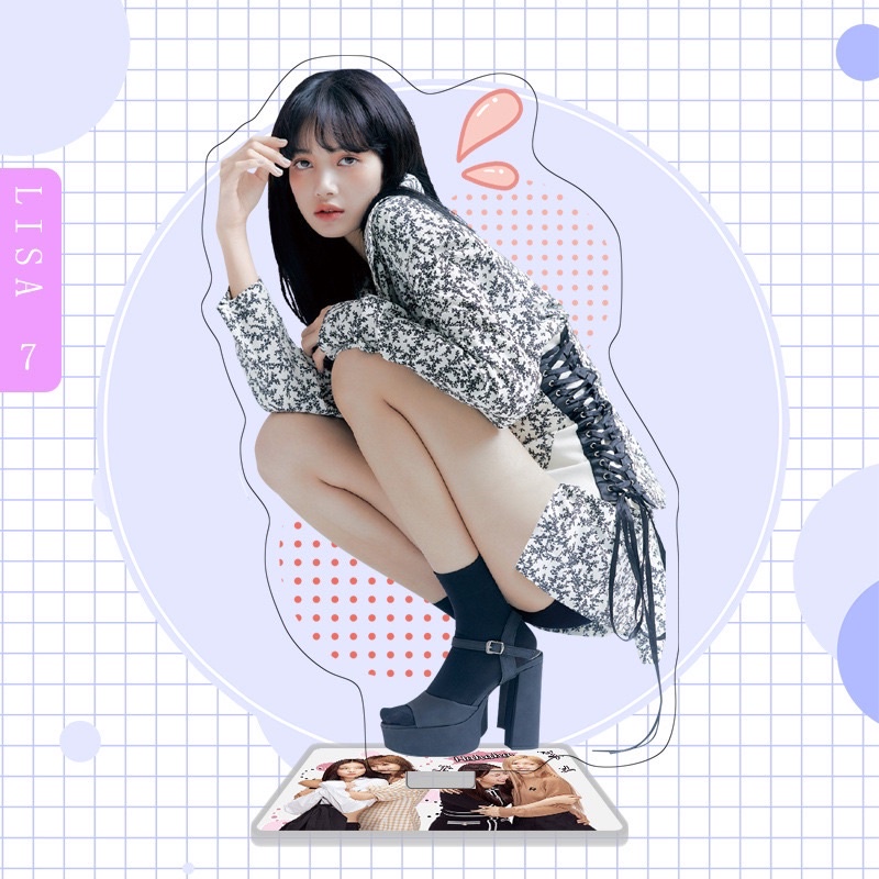 *Có-Sẵn* ẢNH STANDEE BLACKPINK LISA TƯỢNG ACRYLIC