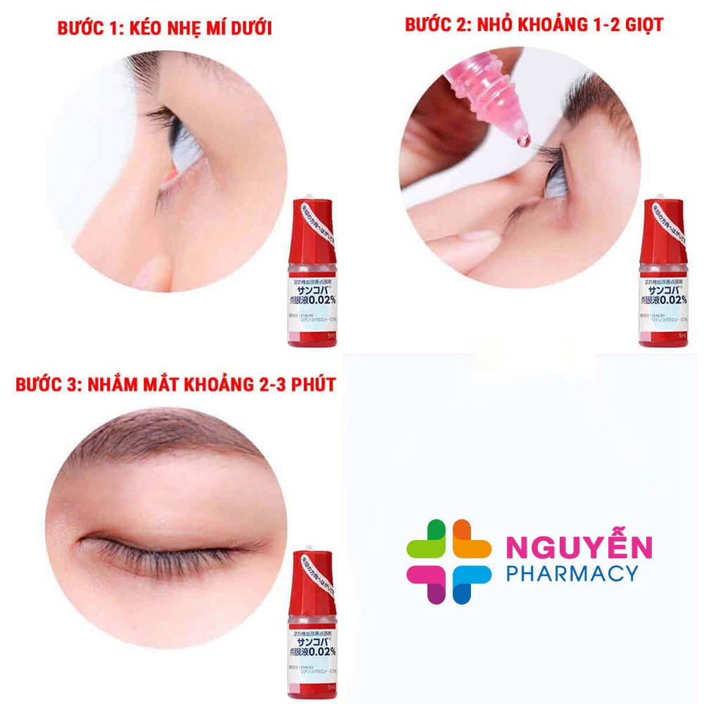 [CHÍNH HÃNG] Nước Nhỏ Mắt Cận Thị Sancoba Nhật Bản 15ml - Giúp Hỗ Trợ Phục Hồi Thị Lực Cho Người Cận Thị