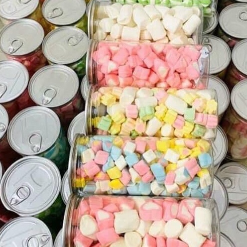 🌺🌺 KẸO BÔNG GÒN MARSHMALLOW 🌺🌺 Lon pet 250gr 🌺 Giảm 10-50%