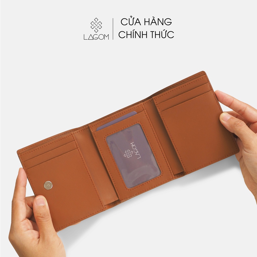 Ví nam nữ Da thật LAGOM - Season Trifold Wallet - gập ba