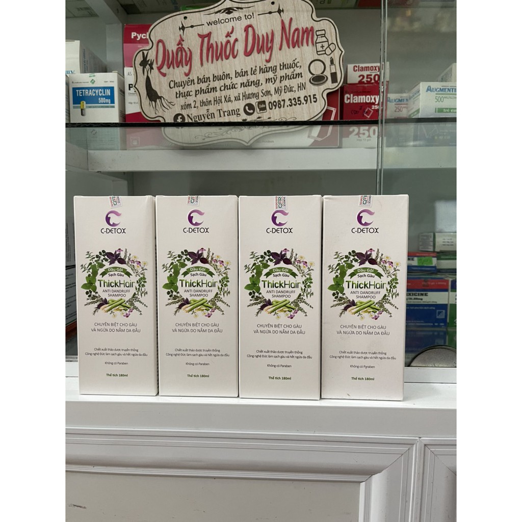 Dầu gội sạch gầu THICKHAIR chuyên biệt dành cho da dầu và ngứa do NẤM da đầu