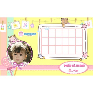 bảng dán phiếu bé ngoan đủ mẫu