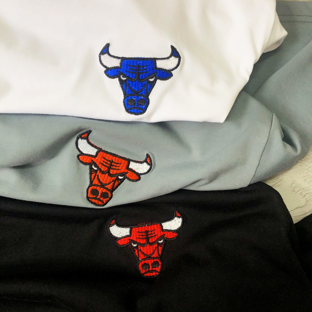 Áo thun nam nữ NBA CHICAGO logo thêu, áo phông tay lỡ unisex, Dricco_official