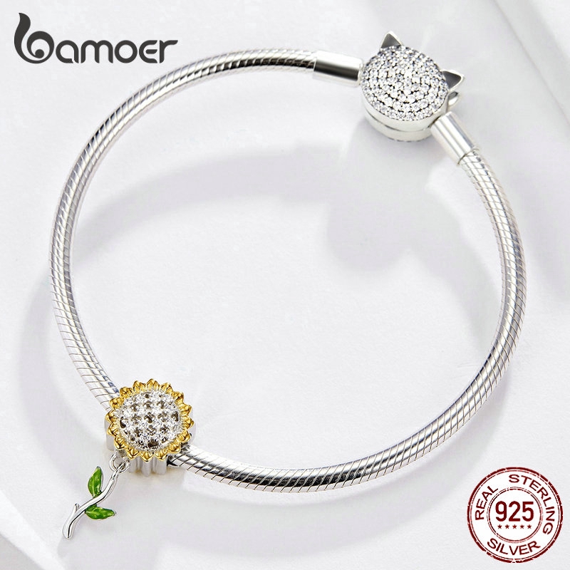 Hạt Charm BAMOER Hình Bông Hoa Hướng Dương Diy | BigBuy360 - bigbuy360.vn