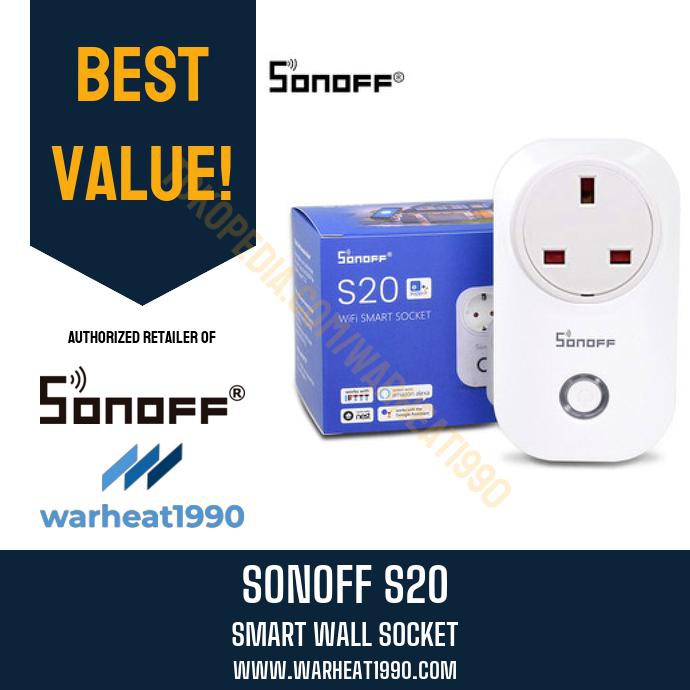 Sonoff Ổ Cắm Wifi Thông Minh Sonoff S20 Wifi 2 | Code 3 | Code 4 | Code 5 | Code 2 | Code 3 | Code 4 | 5 Code 2 | Code 3 | Code 4 | 5