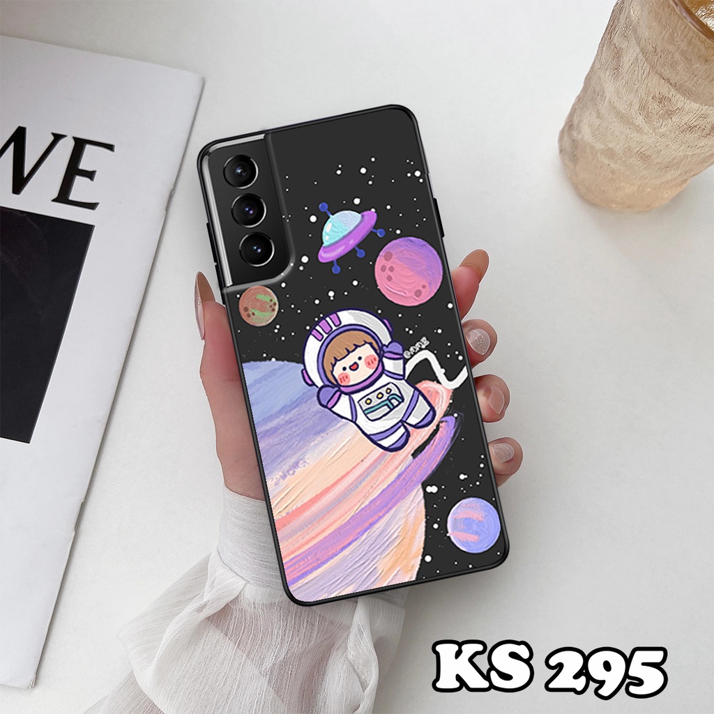 Ốp lưng Samsung S21 - S21 Plus - S21 Ultra - S21 FE - Ốp Samsung in hình Ngân hà &amp; Roro Jumb - Lưng nhám viền TPU