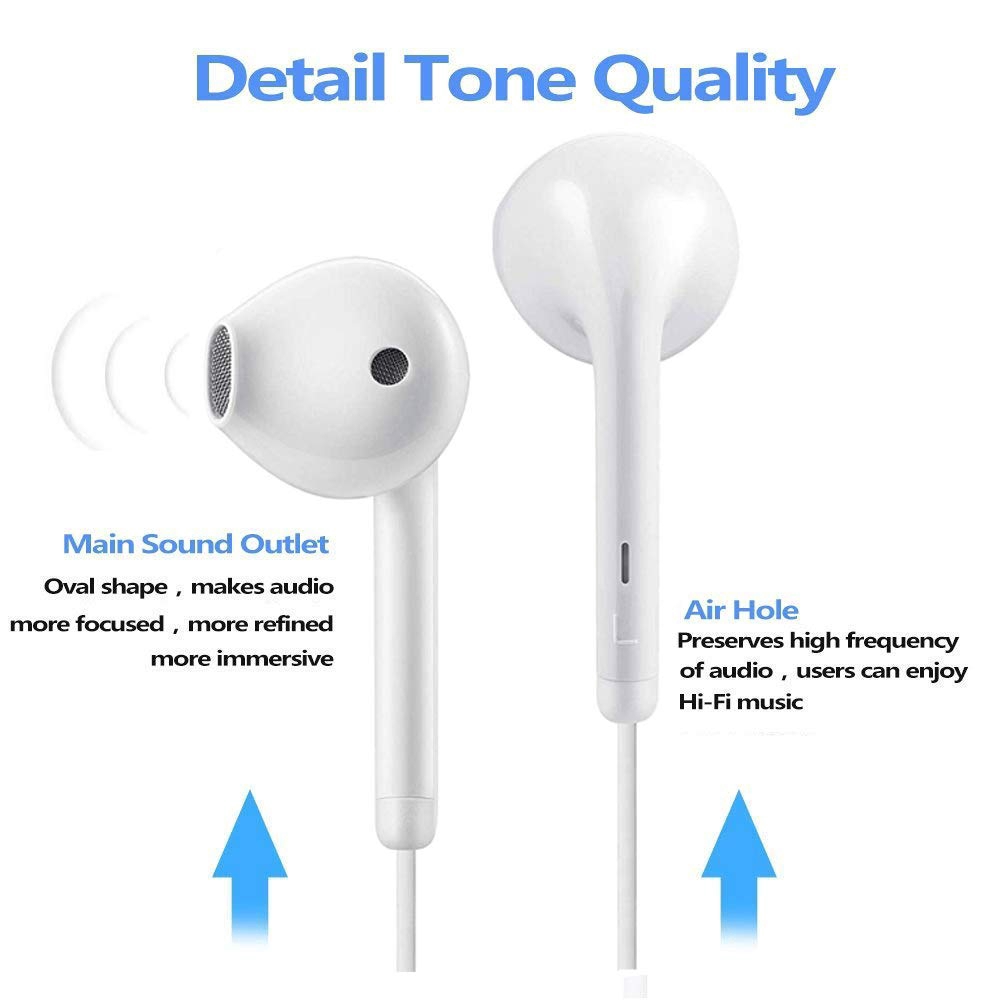 Apple Lightning Earbuds/in-Ear Wired Earphones/with Remote Control /For iPhone 11 X Max XR 7 8 Plus