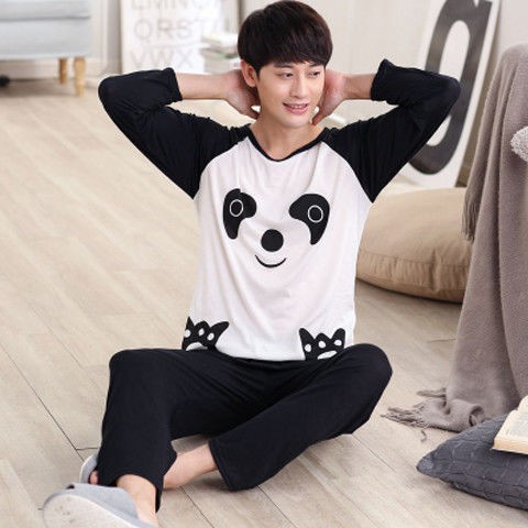 Bộ đồ ngủ pijama tay dài thời trang cho phái nam