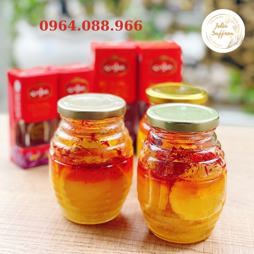 [CHÍNH HÃNG] Saffron Super Negin Ngâm Mật ong Bạc Hà (Xay sẵn) + Tặng que lấy mật + trà hoa | BigBuy360 - bigbuy360.vn
