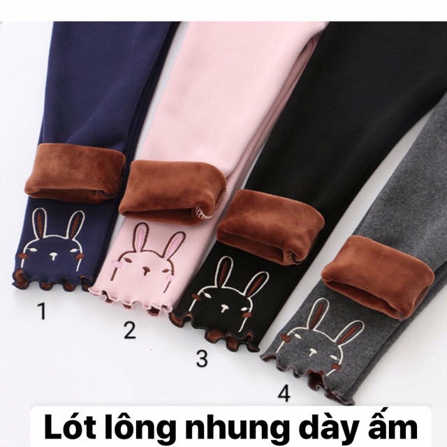 Quần legging lót lông nhung