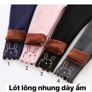 Quần legging lót lông nhung